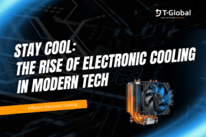 Electronic cooling fan and heat sink