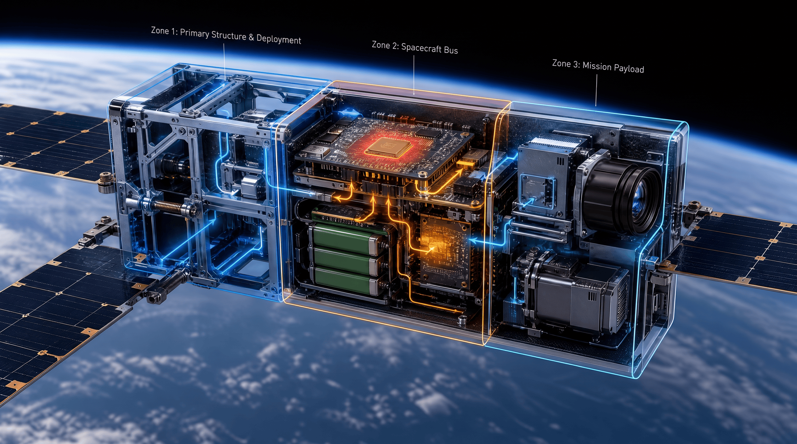 Spacecraft Structure: Three Zones, One Thermal Budget | T-Global USA